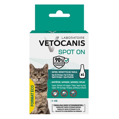 Vetocanis Spot On Skydd för katter på 3-6 kg